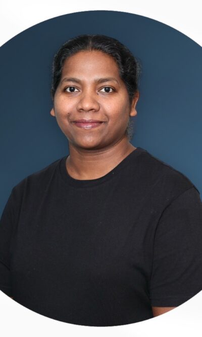 Linju with Blue Background