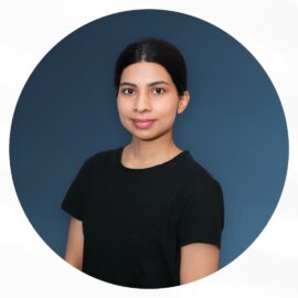 Sejal with Blue Background